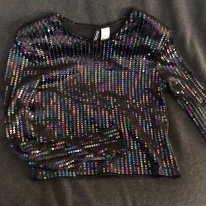Sparkle Black Velvet Top